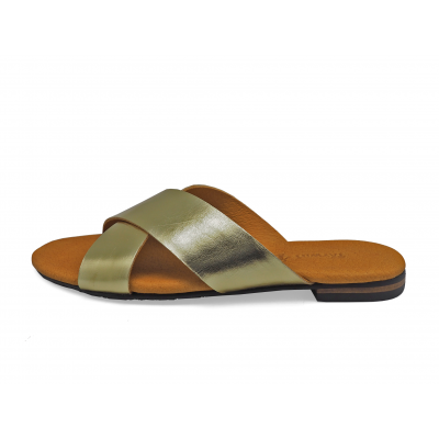 Women Sandals LS-10 Gold Nappa